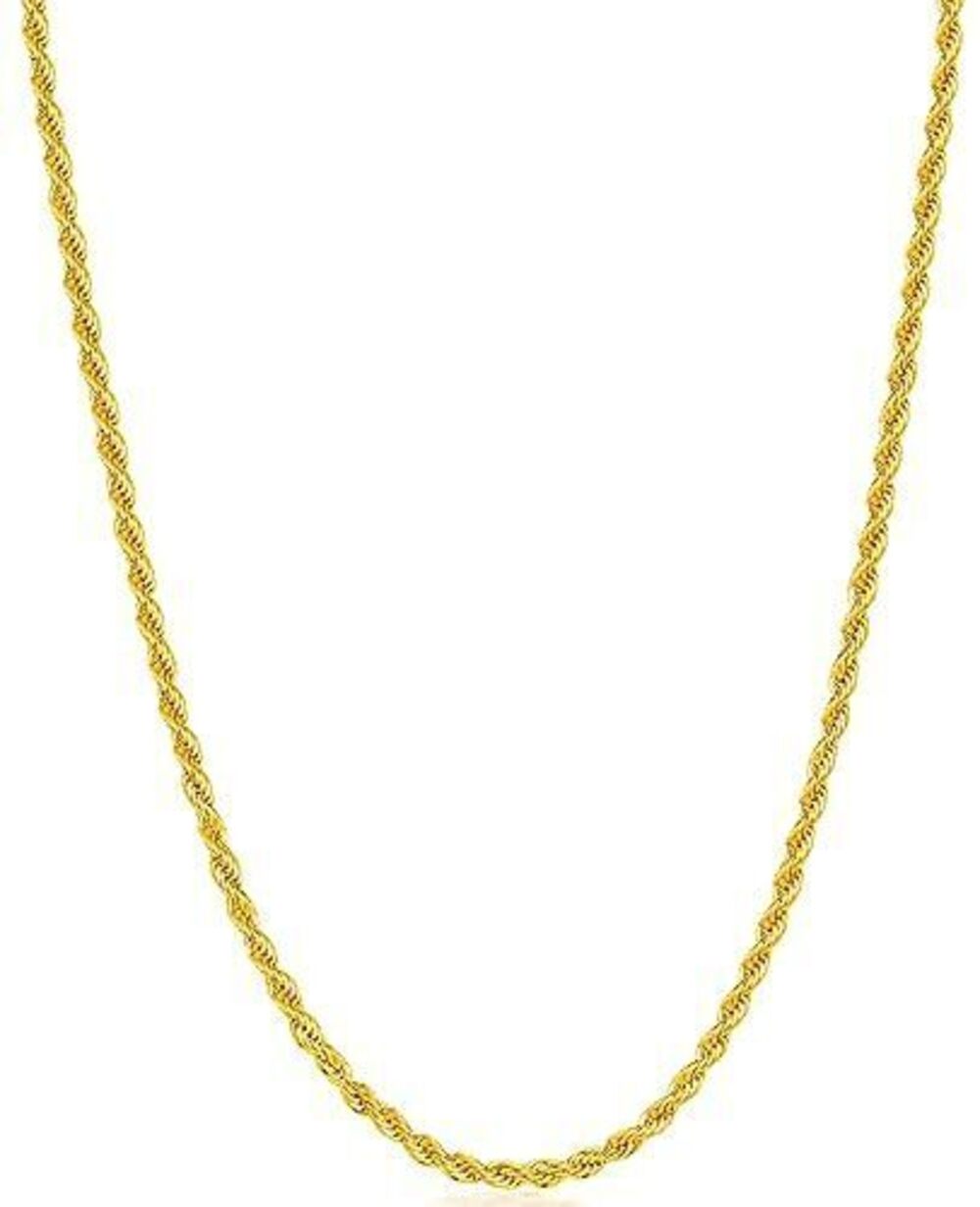 3591 18K Gold Plated Necklace , 2.5mm Chain Necklace, 18K Gold Plated